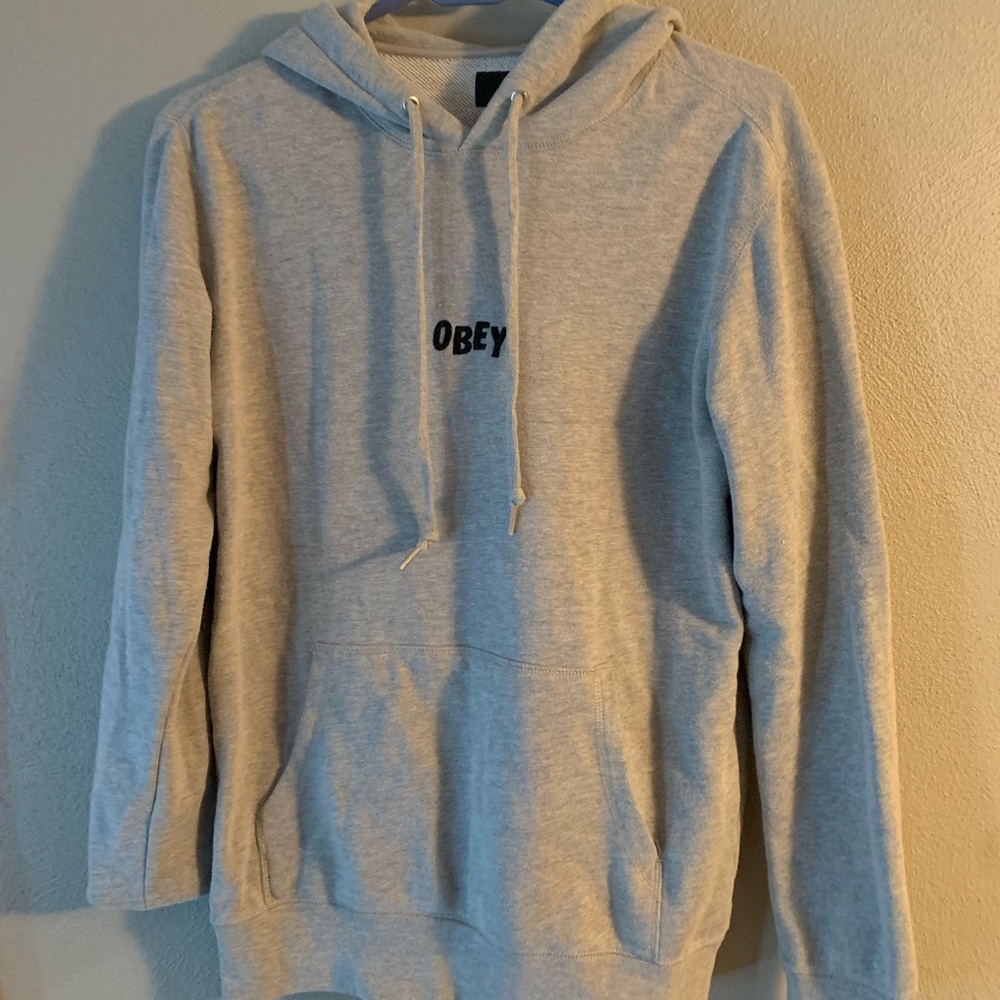 Gray Obey hoodie